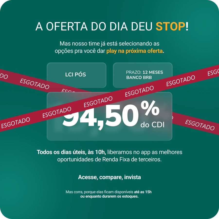 OFERTA DO DIA 14/08/2025 ESGOTADA